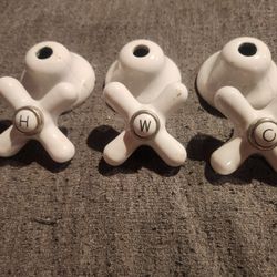 Vintage Porcelain Complete Handle Set