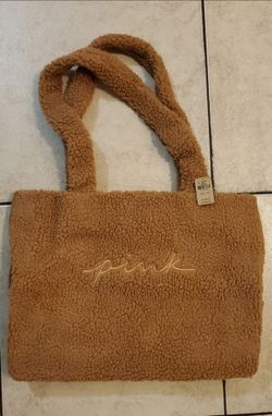 New VS Pink Plush Tote