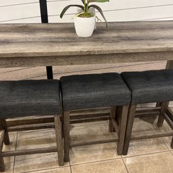 Console Table W/ Stools