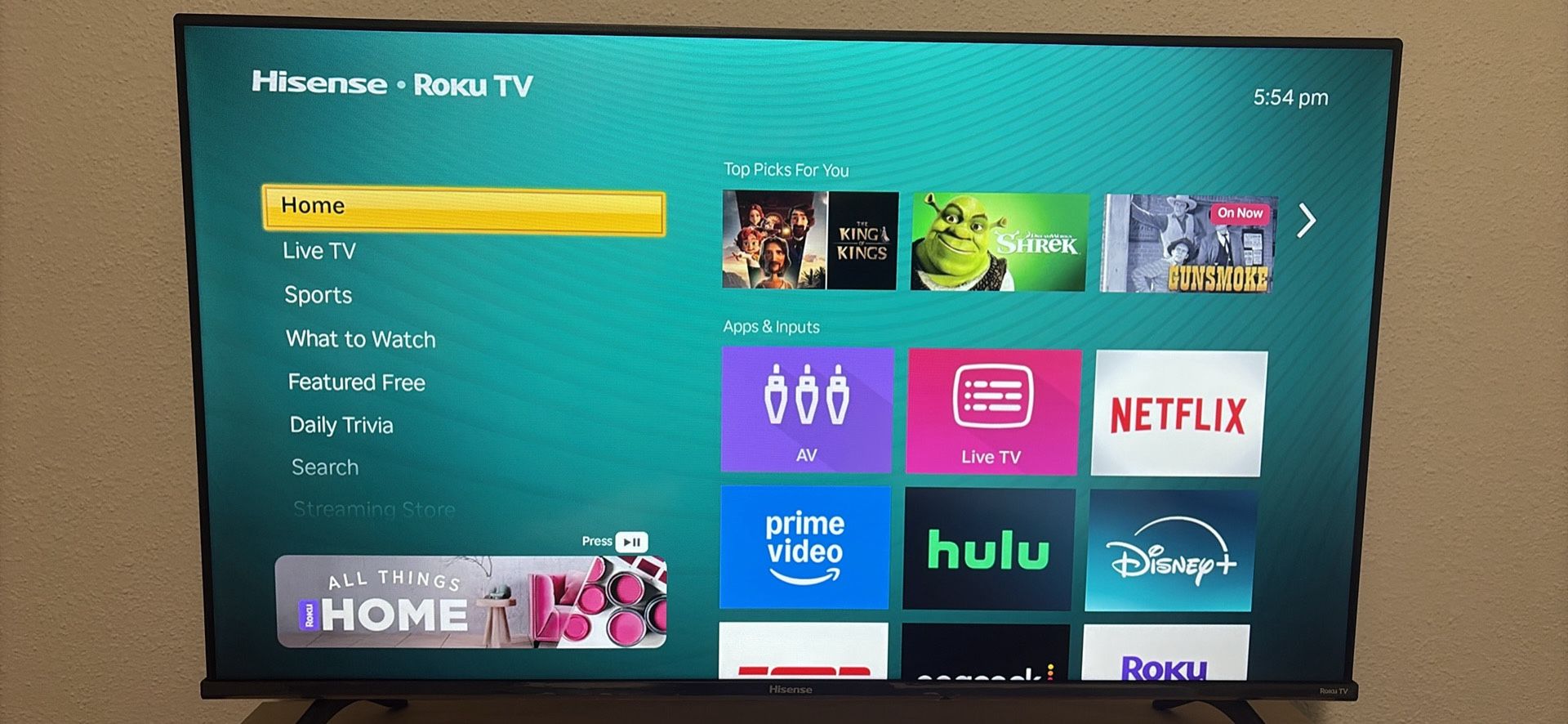 Moving Sale! Need Gone: TV, Fan, Futon, Office Chair, Decor, Rug