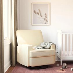 ✨ NEW IN BOX Mackay Swivel Reclining Glider - Soft White / Cream! Perfect for Nursery!
