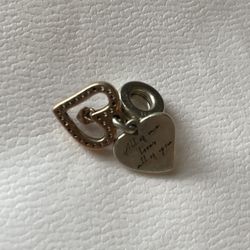 Pandora Double Heart Charm 