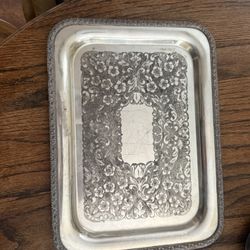 Antique Silver Plated Platter