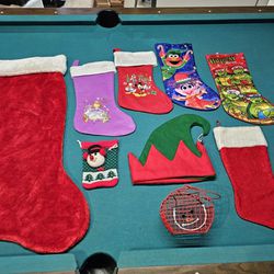 Christmas Stockings And Basket
