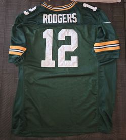 Stitched #12 Aaron Rodgers XL Green Bay Packers NFL Football Jersey Sewn
