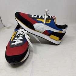 Puma Future Rider Shoes Mens Size 7 Red Blue White Play On Sneakers 372349-05