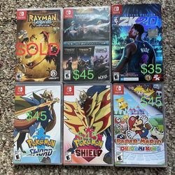 Nintendo Switch Games And Accessories + Nintendo DS Games (New And Used)(READ DESCRIPTION) 