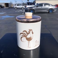 Vintage Ransburg Rooster Canister Set