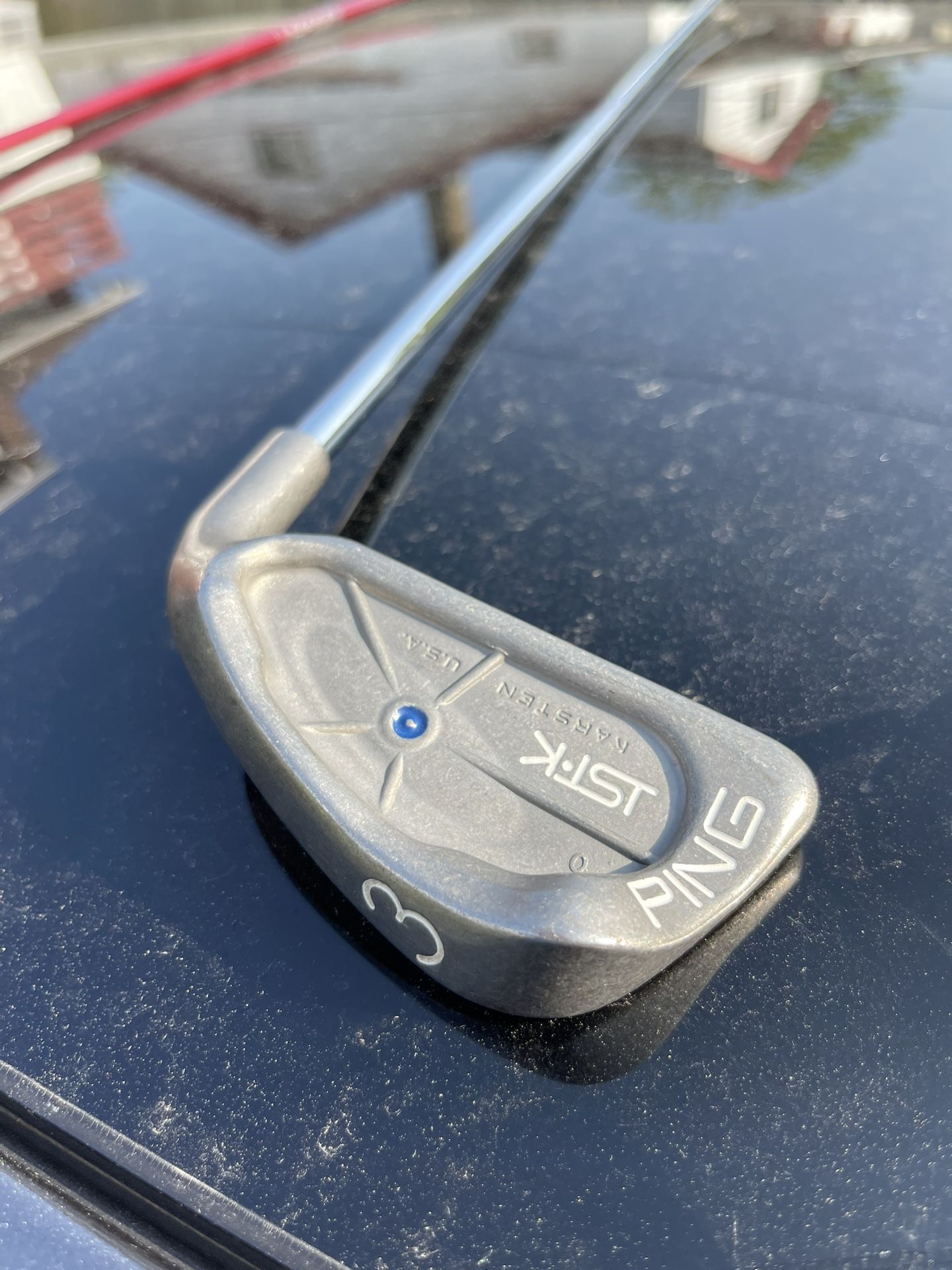 Ping ISI K Single 3 Iron Blue Dot With Cushin JZ Stiff Steel Shaft Mens RH