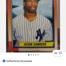 Deion Sanders Rookie Card Error Card