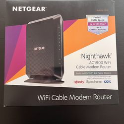 NETGEAR - Nighthawk AC1900 Router with DOCSIS 3.0 Cable Modem