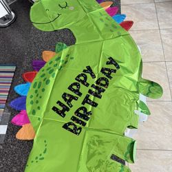 12 Large Dinosaur Happy Birthday Balloon