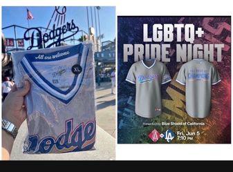 Los Angeles Dodgers Pride Night Jersey XL 2026 LGBTQ SGA