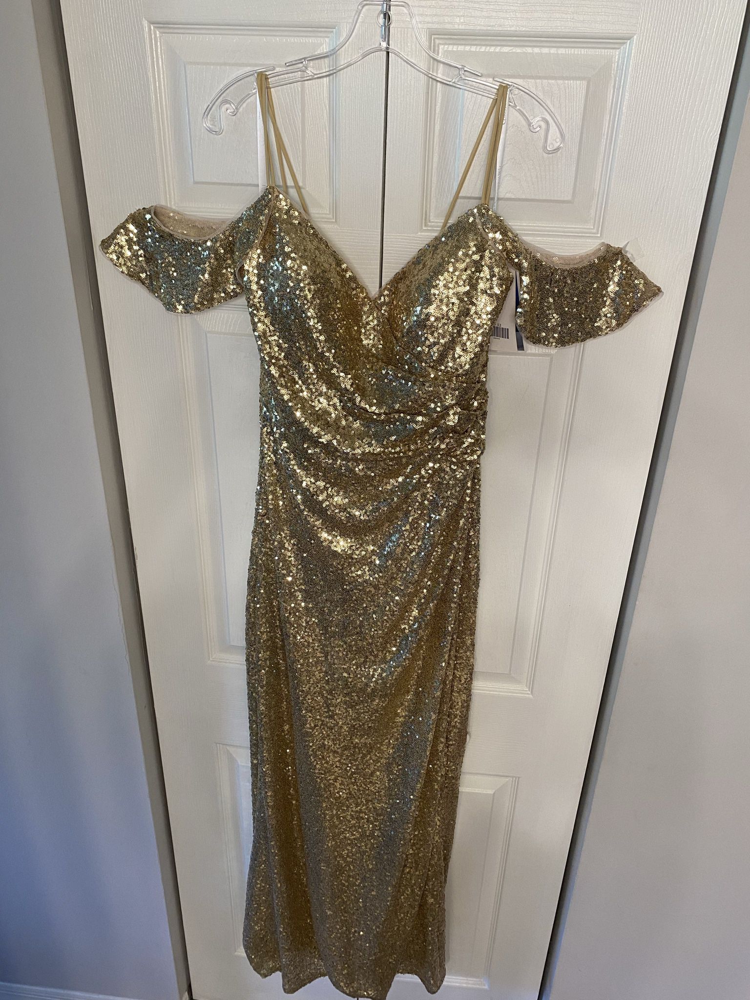 PRICE CUT! 50%off Retail! Gold Sequin Gown Christina Wu