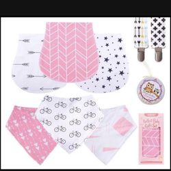6 PCS Random Color Cute Infant Baby Bibs Soft Cotton Tela girl Or girl Comfortable Bib Burp Cloths