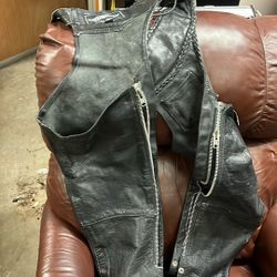 Unik Premium YKK Black Leather Chaps