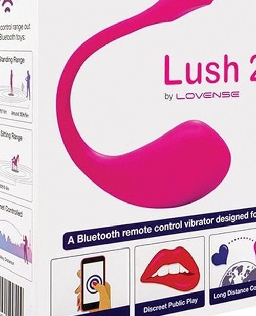 Lovense Lush 2.0 Sound Activated Vibrator - Pink + FREE Organics Silk Lubricant - 4.2 Fl. Oz.