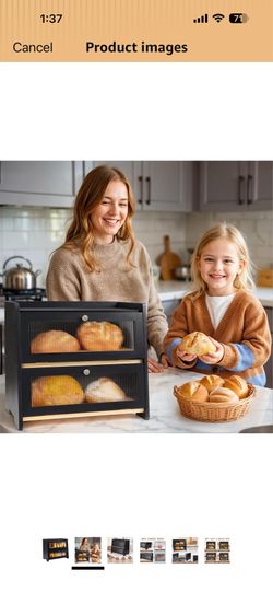 Wooden bread box for kitchen countertops Wooden bread box for kitchen countertops