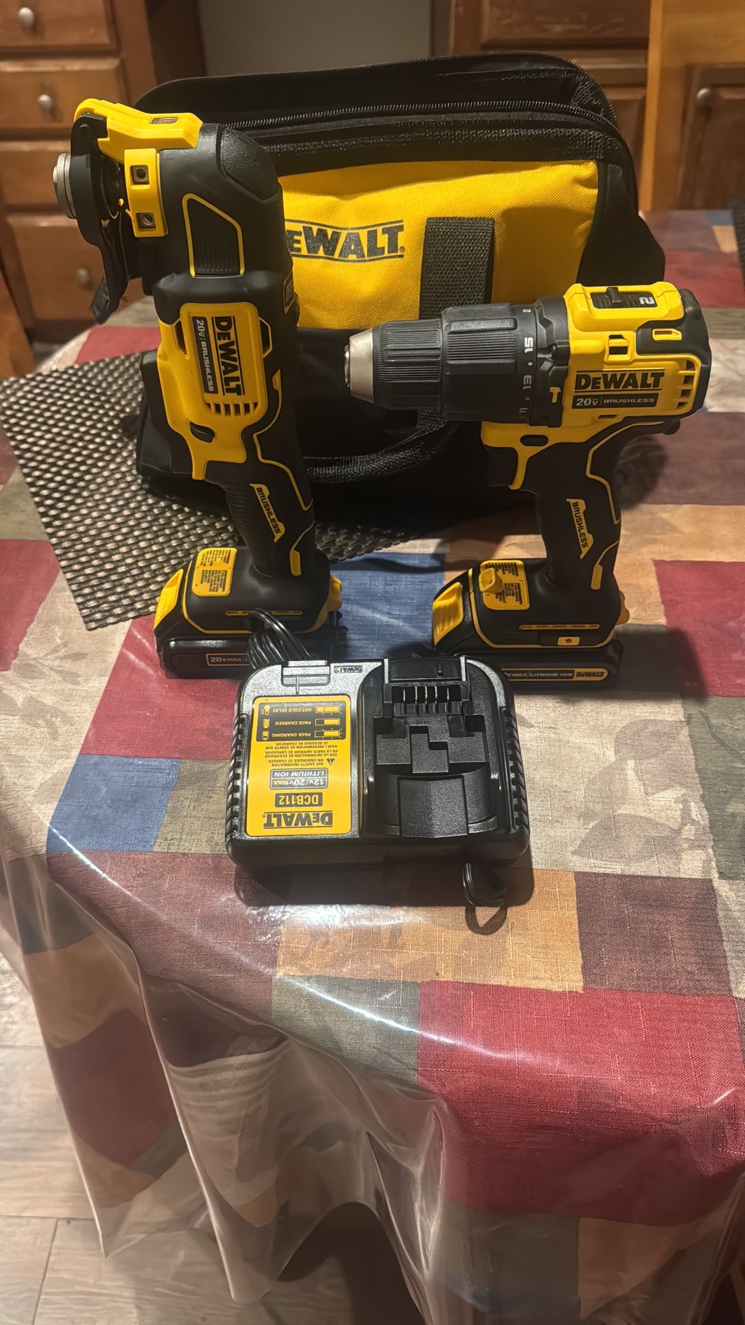 Multi Tool & Hammer Drill With Batteries And Charger All New