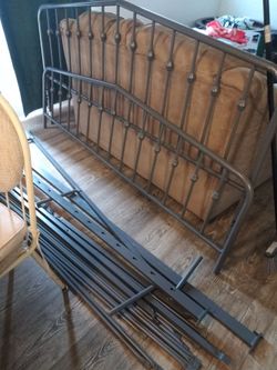 King size metal bed  twin/full metal frames
