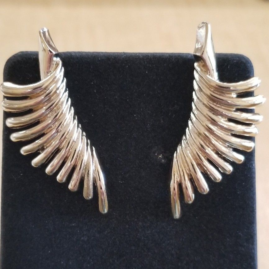 Gold Plated Clip On Earrings By Marboux