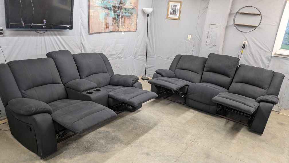Ashley Recliner Sofa And Love Seat Free Delivery Available Deep Cleaned