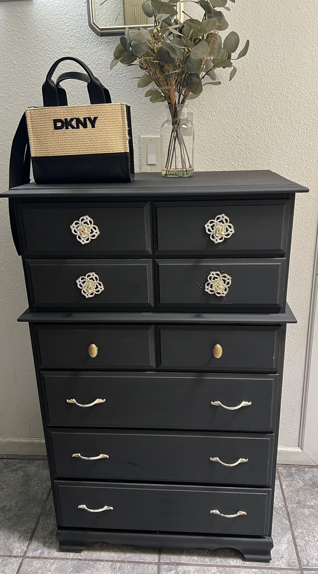 Black Wooden Dresser
