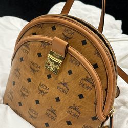MCM Visetos Small Anna Backpack