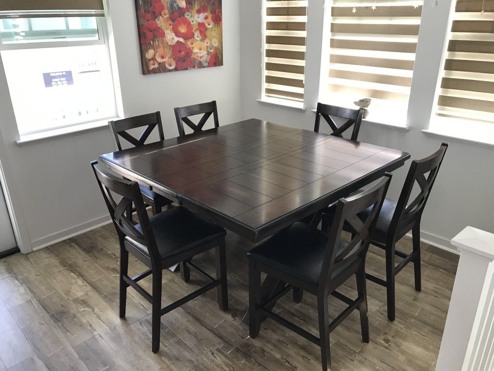 Solid wood dining table set