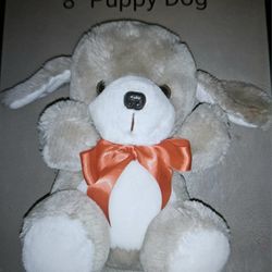 Puppy Dog Stuffed Animal Toy (8" Tall)