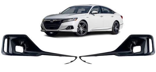 PART Left & Right Side Fog Light Lamp Bezel Trim Cover Pair For Honda Accord 21 - 22