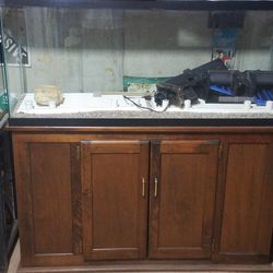 55 Gallon Fish Tank Stand Hood Accs.