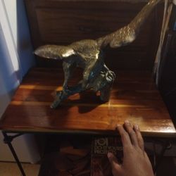 Bronze Eagle Sculpture 