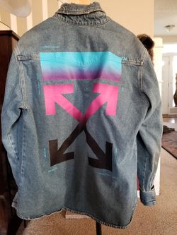 Off white Business Casual Denim jacket