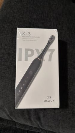 X-3 Sonic Electric Toothbrush Black & White IPX7