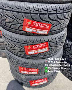 275/55/20 fullrun Set of Tires Installed and Balanced Set de Llantas Nuevas Instaladas y Balanceadas
