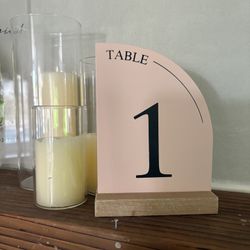 Wedding Table Numbers