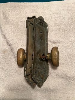 1909 Antique Brass Door Knob Chicago Blackstone Hotel Guest Room Rooster Doorknob
