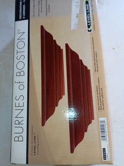 Wooden shelves