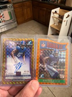 Arvell Reese Giants auto gold and diecut