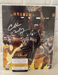 Charles Barkley Signed Autographed 8x10 Houston Rockets Photo With COA 