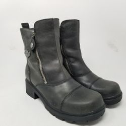 Women's Black Harley Davidson Boot - Size 7 (#15382)