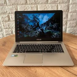 Asus 16" Gaming Laptop Intel Quad Core CPU 12 GB RAM 500 GB 7.2K HDD & 256 GB SSD Webcam 1080P LCD Nvidia GTX 1050 DDR5 Graphics Windows 11