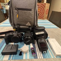 Canon EOS RP camera With Lense And Accessories 