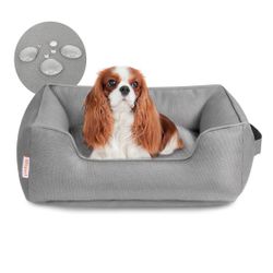 Gray Grey Ripstop Rip Stop Dog Bed Removable Washable Cover