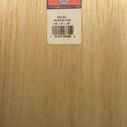 Midwest 1/8" x 6 x 36" Balsa Wood 