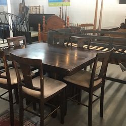 Tall Dining Table With 6 Chairs
