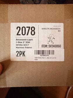 TORCHSTAR 3" Recessed Light J-Box 2-Pack