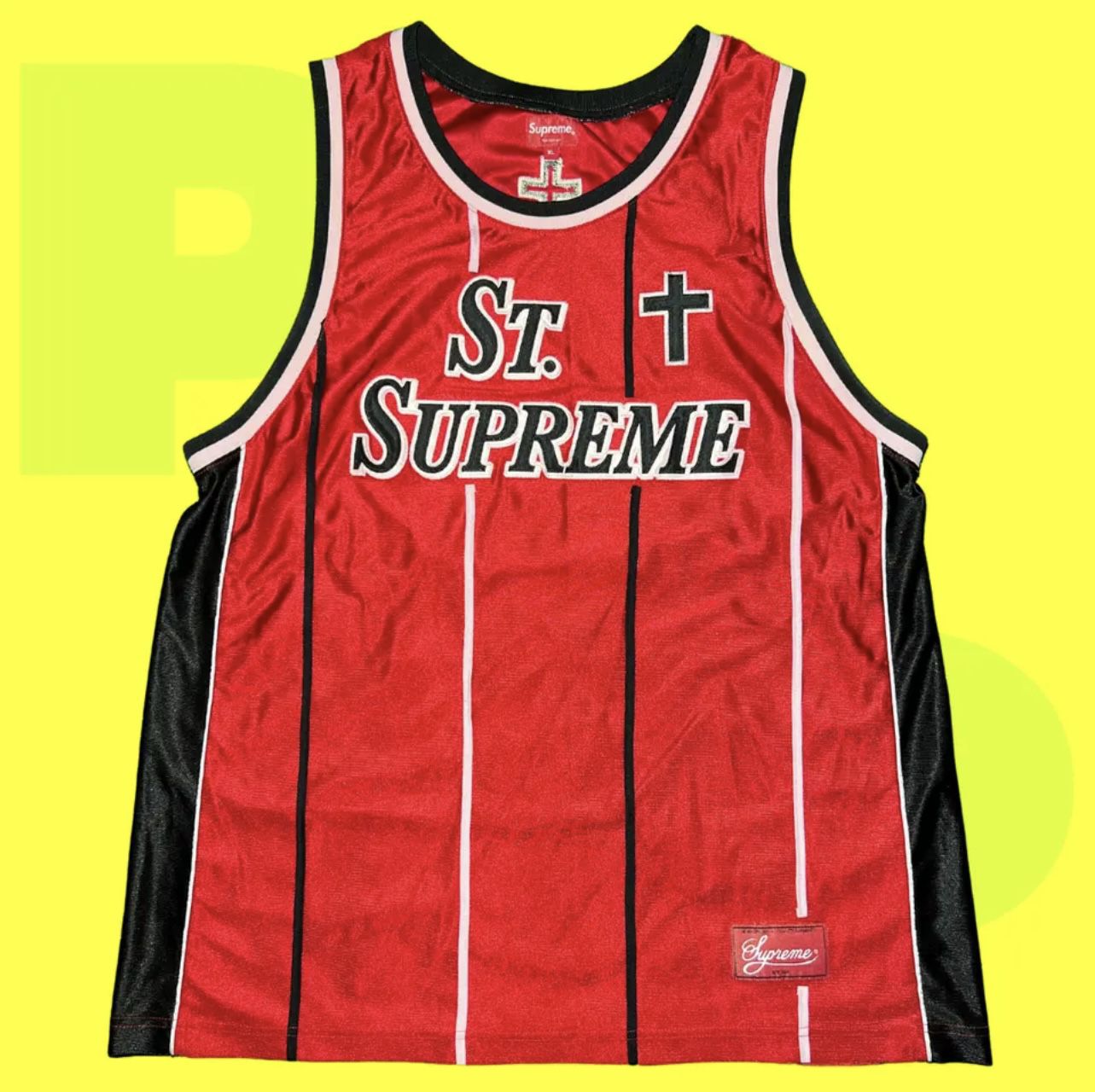 Supreme St. Supreme Basketball Jersey (X-Large)