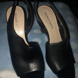 Franco Sarto Leather Wedges 4 In Size 10M